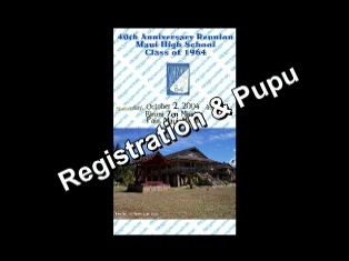Registration and Pupu. Click to view video. Registration & Pupu